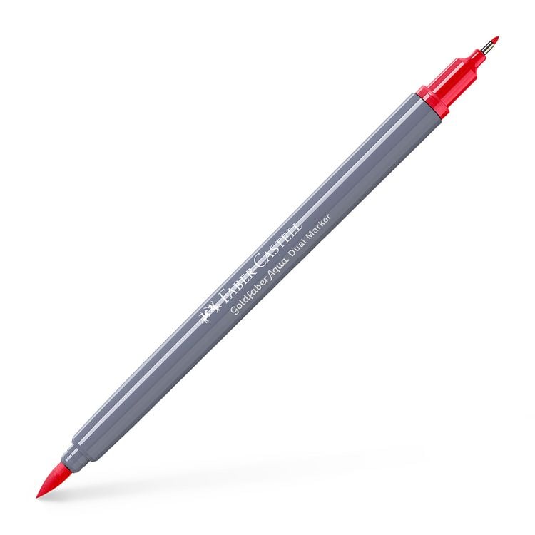 Produktbild: Faber-Castell Tuschestift Dual Marker brilliant red