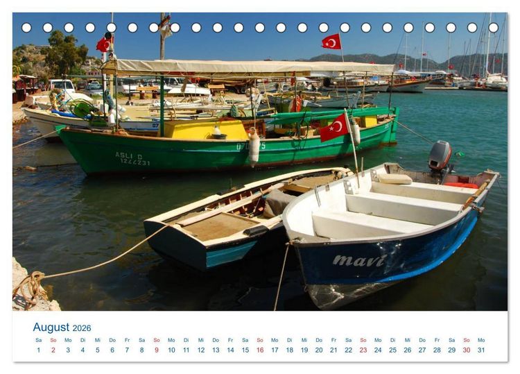 Produktbild: T&uuml;rkei - Reise ins Blaue (Tischkalender 2026 DIN A5 quer), CALVENDO Monatskalender