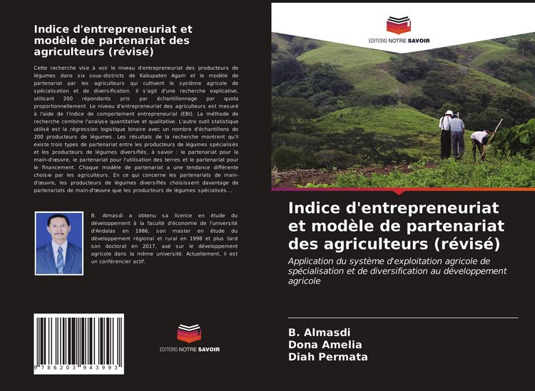 Produktbild: Indice d'entrepreneuriat et mod&egrave;le de partenariat des agriculteurs (r&eacute;vis&eacute;)