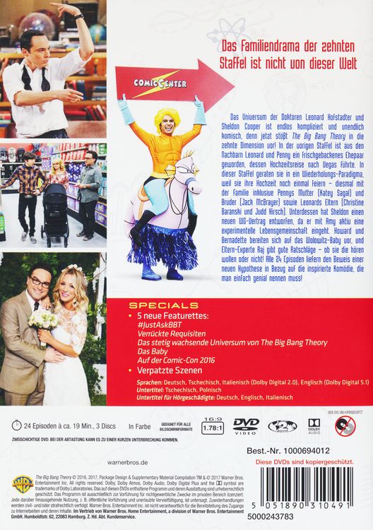 The Big Bang Theory - Staffel 10 [3 DVDs]