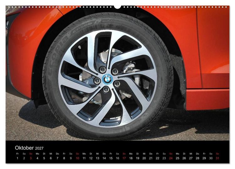 Produktbild: BMW i3 (hochwertiger Premium Wandkalender 2027 DIN A2 quer), Kunstdruck in Hochglanz