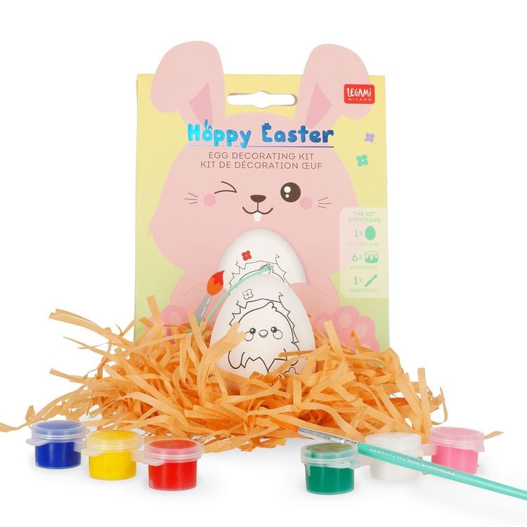 Produktbild: Legami Dekorationsset f&uuml;r Eier - Hoppy Easter - Hase
