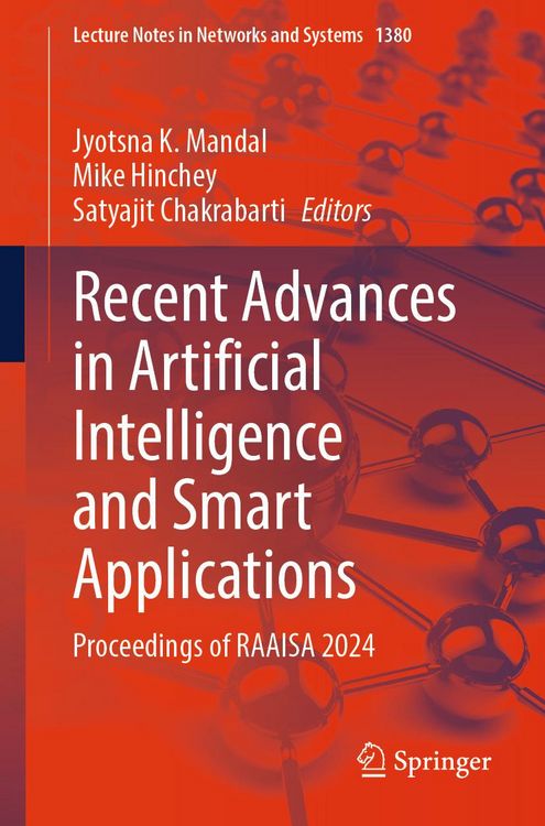 Produktbild: Recent Advances in Artificial Intelligence and Smart Applications