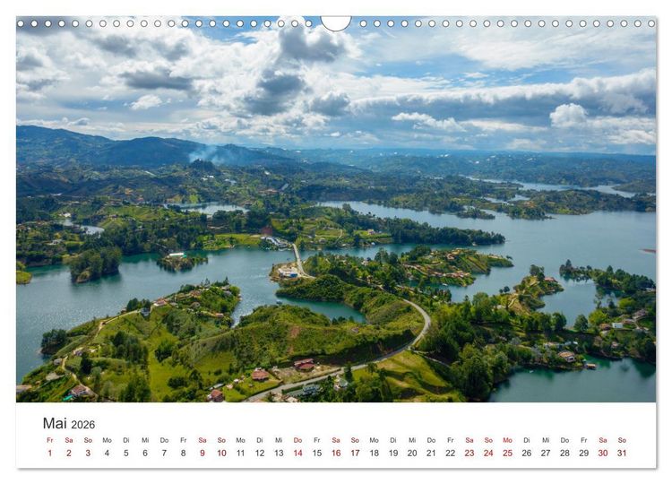 Produktbild: Kolumbien - Eine unvergessliche Reise durch das bunte Land. (Wandkalender 2026 DIN A3 quer), CALVENDO Monatskalender