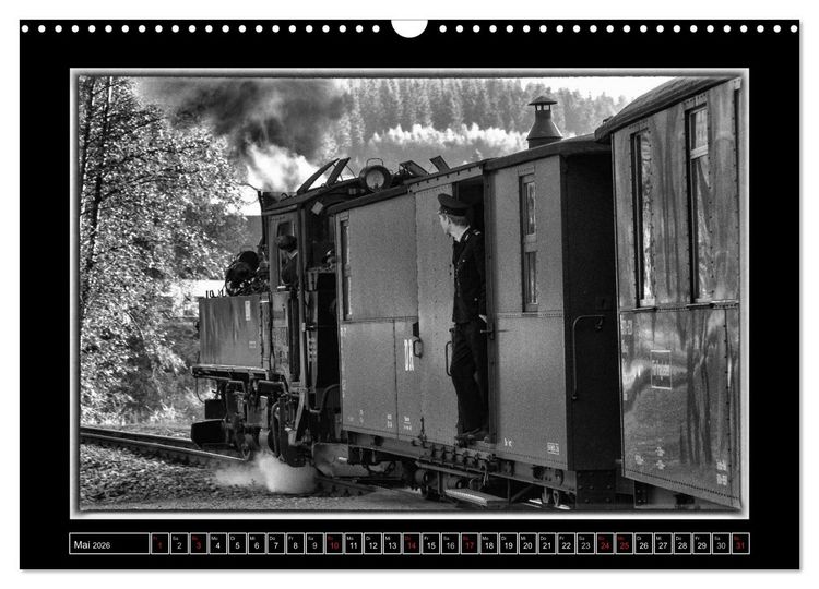 Produktbild: Unter Dampf - Mit der Pre&szlig;nitztalbahn durchs Erzgebirge (Wandkalender 2026 DIN A3 quer), CALVENDO Monatskalender