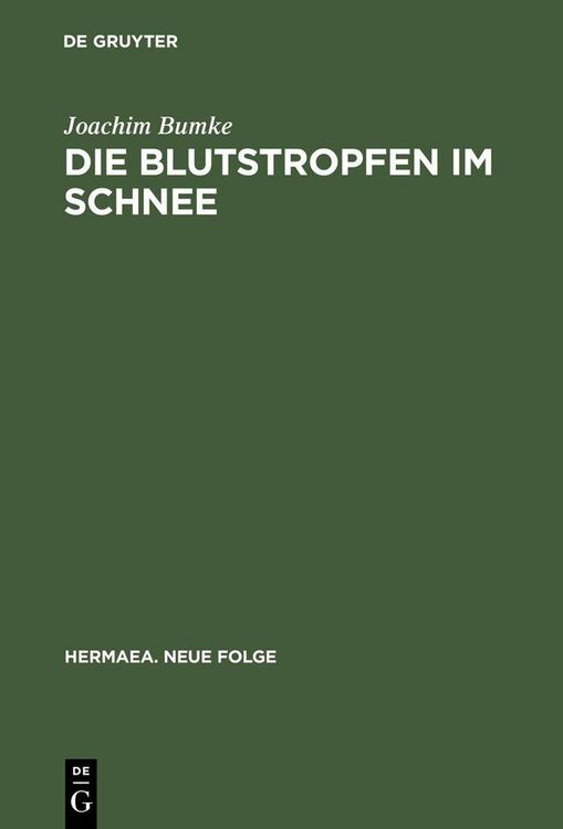 Produktbild: Die Blutstropfen im Schnee