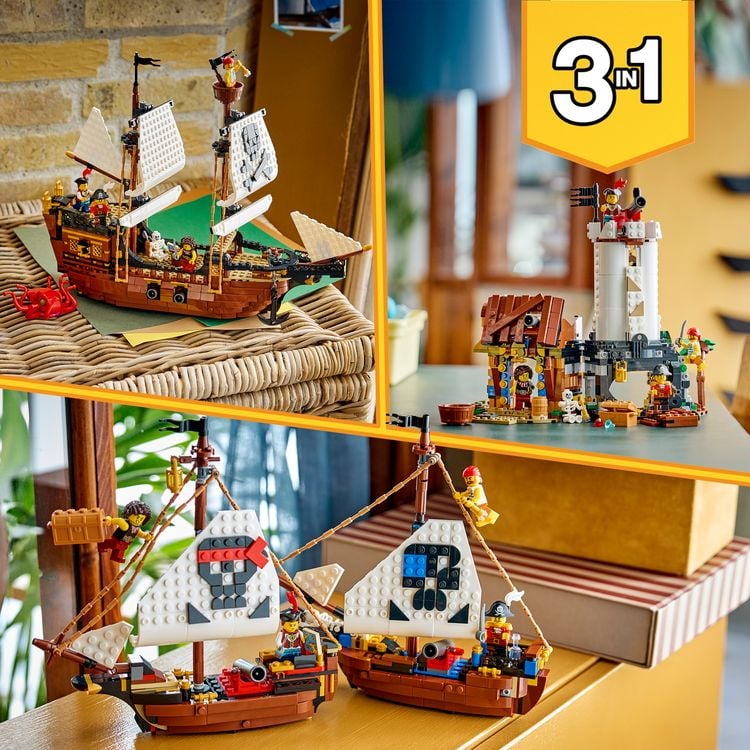 Produktbild: LEGO Creator 31387 Legend&auml;res Piratenschiff, Spielzeug ab 9 Jahren