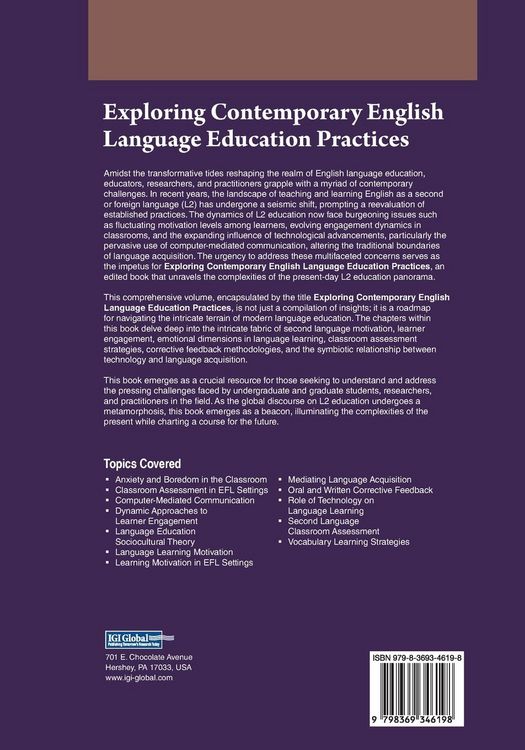 Produktbild: Exploring Contemporary English Language Education Practices
