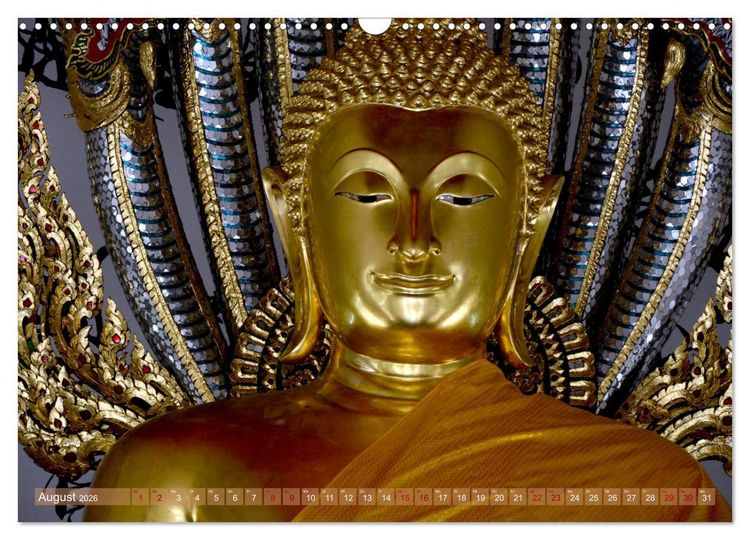 Produktbild: Buddha - Die Kraft des L&auml;chelns (Ralf Kretschmer) (Wandkalender 2026 DIN A3 quer), CALVENDO Monatskalender