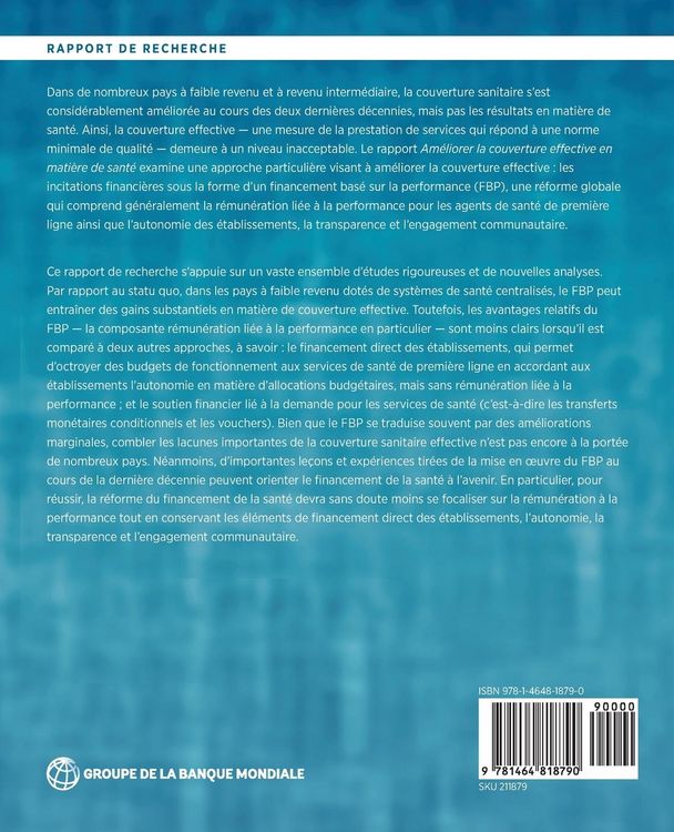 Produktbild: Am&eacute;liorer la couverture effective en mati&egrave;re de sant&eacute;