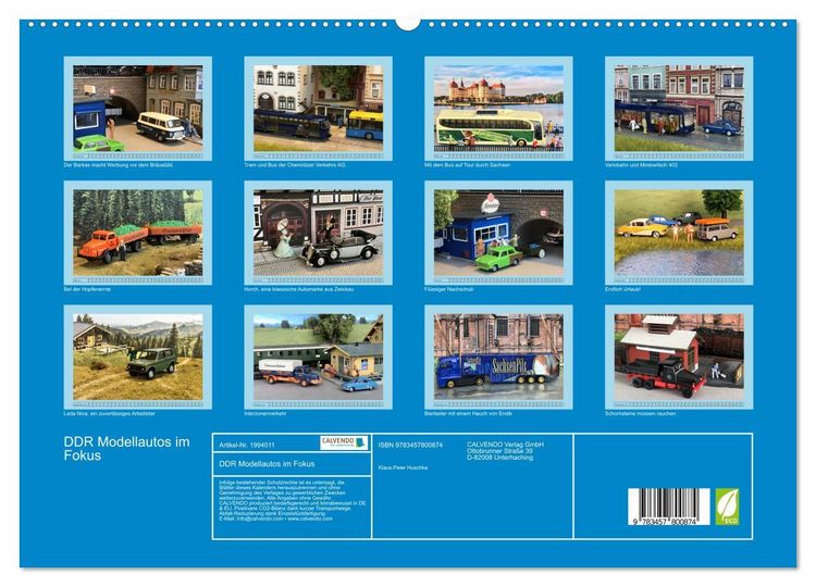 Produktbild: DDR Modellautos im Fokus (Wandkalender 2026 DIN A2 quer), CALVENDO Monatskalender
