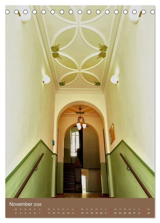 Produktbild: Historische Innenansichten - Leipziger Jugendstil (Tischkalender 2026 DIN A5 hoch), CALVENDO Monatskalender