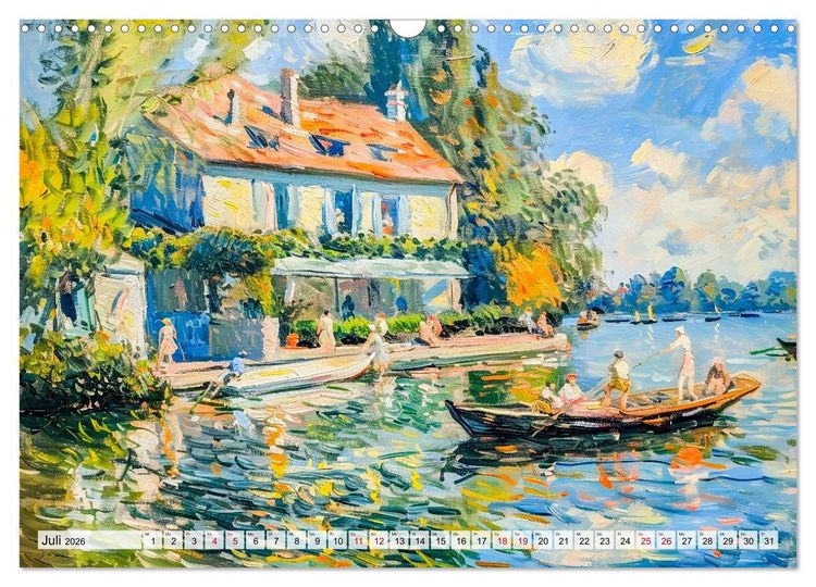 Produktbild: G&auml;rten im Licht - Impressionistische Spazierg&auml;nge mit Bl&uuml;tenpracht (Wandkalender 2026 DIN A3 quer), CALVENDO Monatskalender