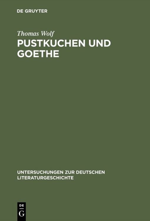 Produktbild: Pustkuchen und Goethe