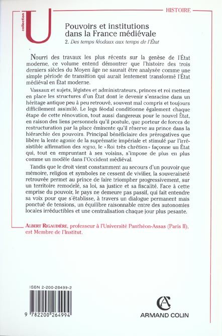 Produktbild: Pouvoirs et Institutions Dans France Medievale T.2; des Temps