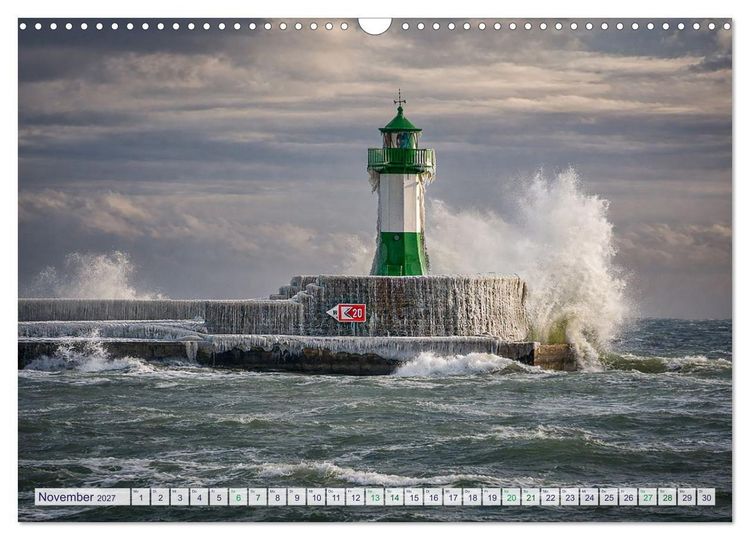 Produktbild: Inseltr&auml;ume R&uuml;gen &ndash; 12 Monate pure Ostsee-Magie (Wandkalender 2027 DIN A3 quer), CALVENDO Monatskalender