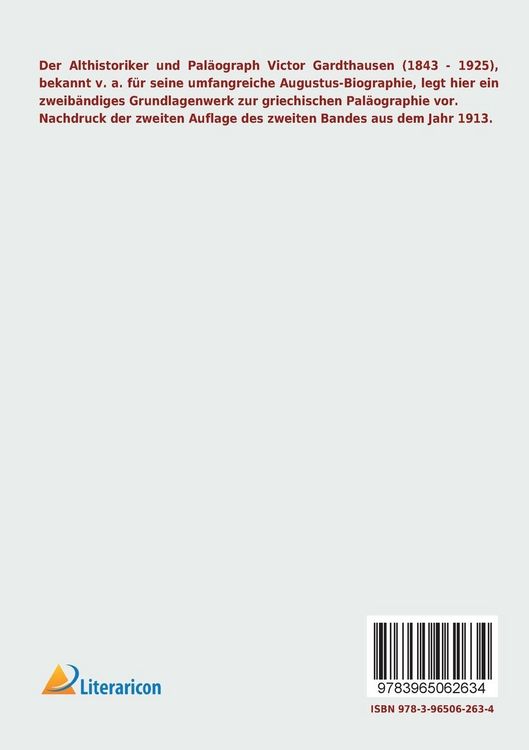 Produktbild: Griechische Pal&auml;ographie