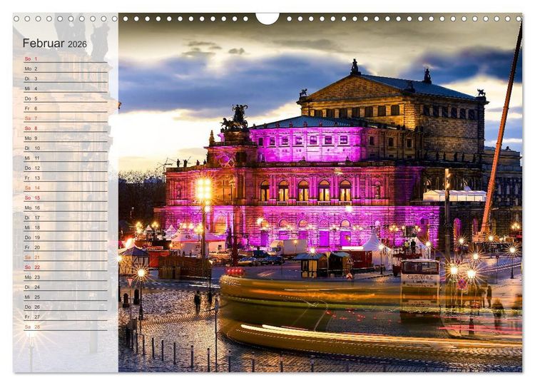 Produktbild: Wundersch&ouml;nes Dresden (Wandkalender 2026 DIN A3 quer), CALVENDO Monatskalender