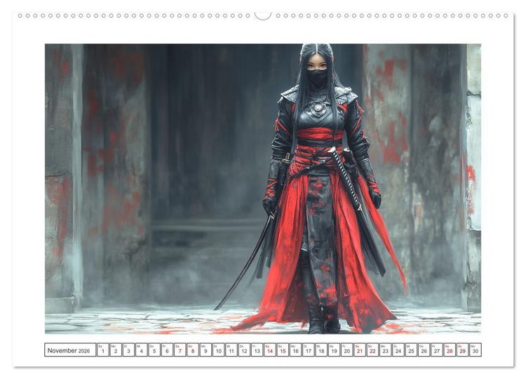 Produktbild: Mein Samurai (Wandkalender 2026 DIN A2 quer), CALVENDO Monatskalender