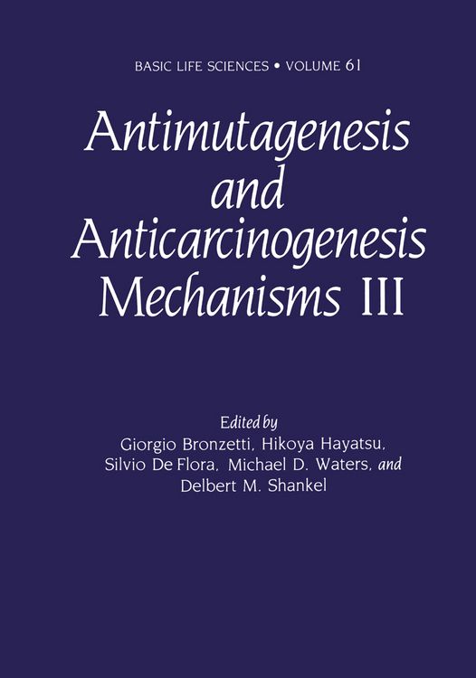Produktbild: Antimutagenesis and Anticarcinogenesis Mechanisms III