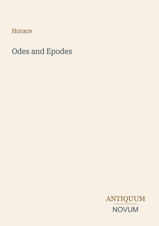 Produktbild: Odes and Epodes
