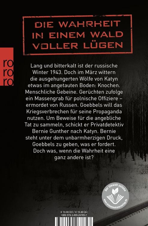 Produktbild: Wolfshunger / Bernie Gunther Band 9