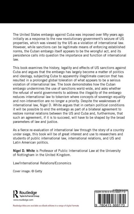 Produktbild: The Cuban Embargo under International Law