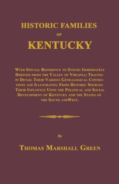 Produktbild: Historic Families of Kentucky