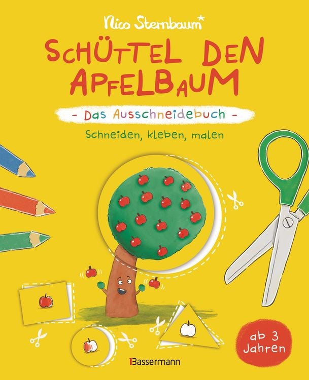 Produktbild: Sch&uuml;ttel den Apfelbaum - Das Ausschneidebuch. Schneiden, kleben, malen f&uuml;r Kinder ab 3 Jahren
