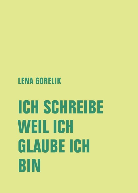Produktbild: ICH SCHREIBE, WEIL ICH, GLAUBE ICH, BIN