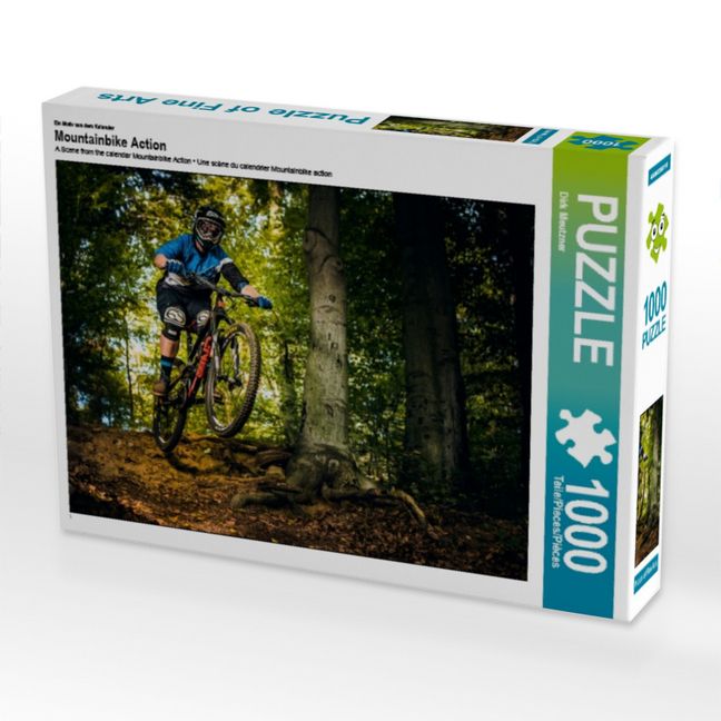 Produktbild: CALVENDO Puzzle Ein Motiv aus dem Kalender Mountainbike Action | 1000 Teile Lege-Gr&ouml;&szlig;e 64x48cm Foto-Puzzle f&uuml;r gl&uuml;ckliche Stunden