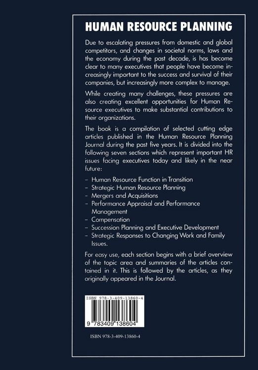 Produktbild: Human Resource Planning