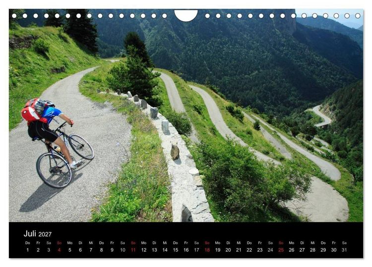 Produktbild: Alpenp&auml;sse auf dem Rennrad Vol. 2 (Wandkalender 2027 DIN A4 quer), CALVENDO Monatskalender
