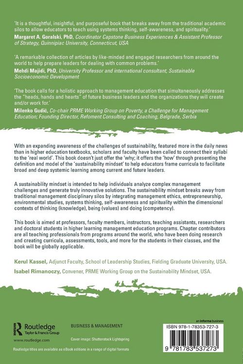 Produktbild: Developing a Sustainability Mindset in Management Education