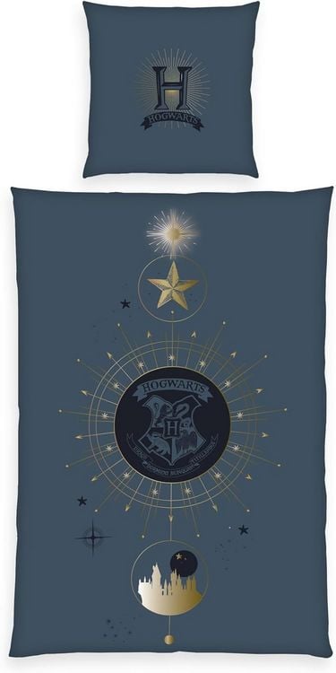 Produktbild: Herding 4474449050 - Bettw&auml;sche Harry Potter, Baumwolle/Renforc&eacute;, 80x80/135x200 cm
