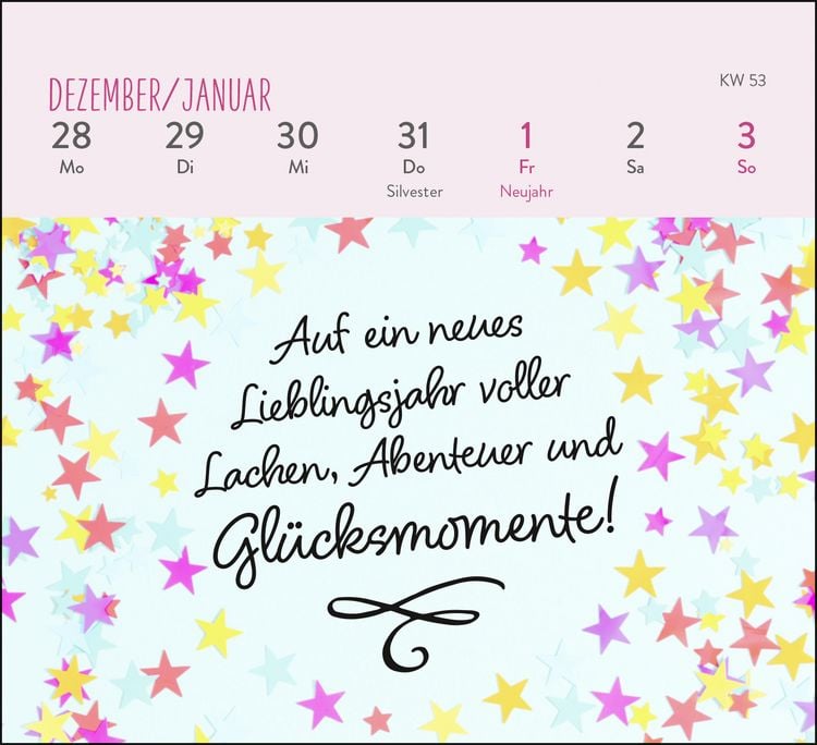 Produktbild: Mini-Wochenkalender 2027: Ein kleines L&auml;cheln f&uuml;r jeden Tag