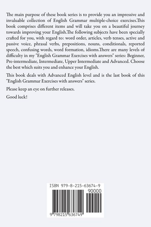 Produktbild: English Grammar Exercises With Answers Part 5