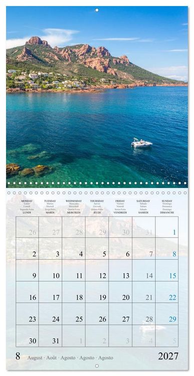 Produktbild: Calanques Coins de Paradis (Calendrier mural carr&eacute; 2027 30x30 cm) Calendrier double avec une page pour vos prises de notes