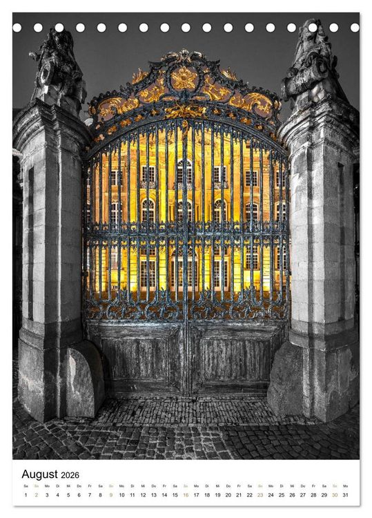 Produktbild: M&uuml;nster - erstrahlt bei Nacht (Tischkalender 2026 DIN A5 hoch), CALVENDO Monatskalender
