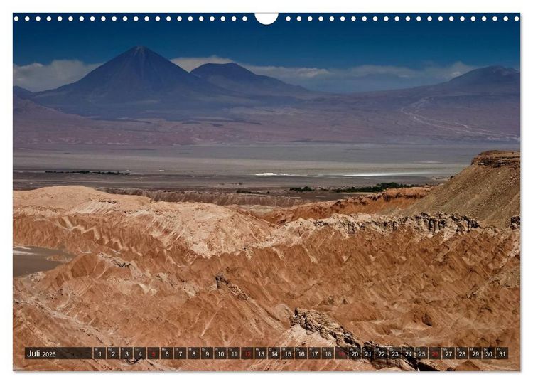 Produktbild: Atacama W&uuml;ste - Landschaften der Extreme (Wandkalender 2026 DIN A3 quer), CALVENDO Monatskalender