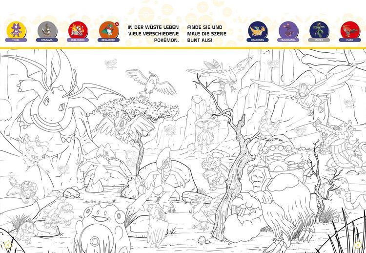 Produktbild: Pok&eacute;mon: Das verr&uuml;ckte Wimmelmalbuch - Entdecke Paldea!