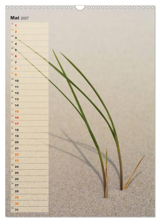 Produktbild: Zwischen D&uuml;nen und Watt / Geburtstagskalender (Wandkalender 2027 DIN A3 hoch), CALVENDO Monatskalender
