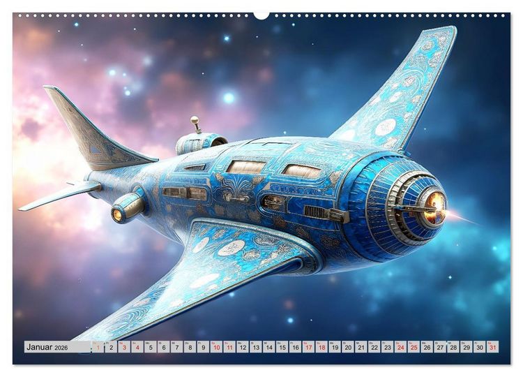 Produktbild: Kosmische Extravaganz (Wandkalender 2026 DIN A2 quer), CALVENDO Monatskalender
