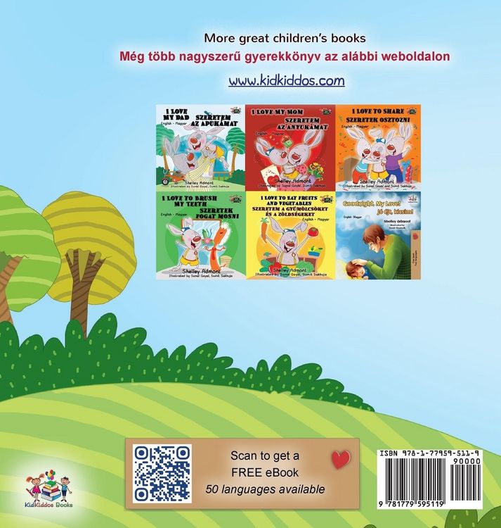 Produktbild: I Love Summer (English Hungarian Bilingual Children's Book)