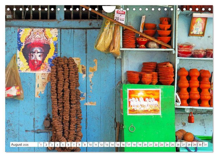 Produktbild: Kalkutta Altstadt Kolkata Oldtown (Wandkalender 2026 DIN A4 quer), CALVENDO Monatskalender