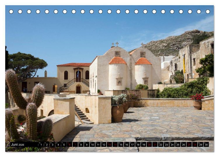 Produktbild: Zauberhaftes Kreta (Tischkalender 2026 DIN A5 quer), CALVENDO Monatskalender