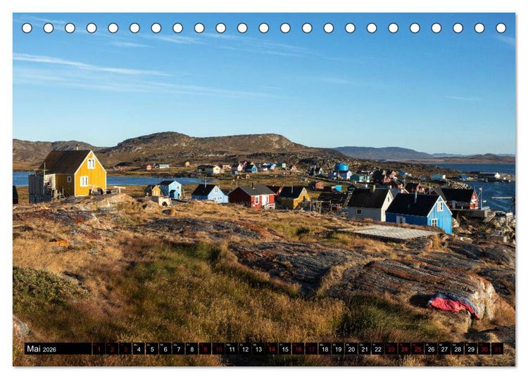 Produktbild: GR&Ouml;NLAND Eisfjord und Diskobucht (Tischkalender 2026 DIN A5 quer), CALVENDO Monatskalender