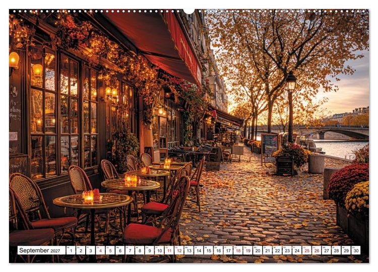 Produktbild: Bonjour, Kaffee! Bonjour, Paris! (Wandkalender 2027 DIN A2 quer), CALVENDO Monatskalender
