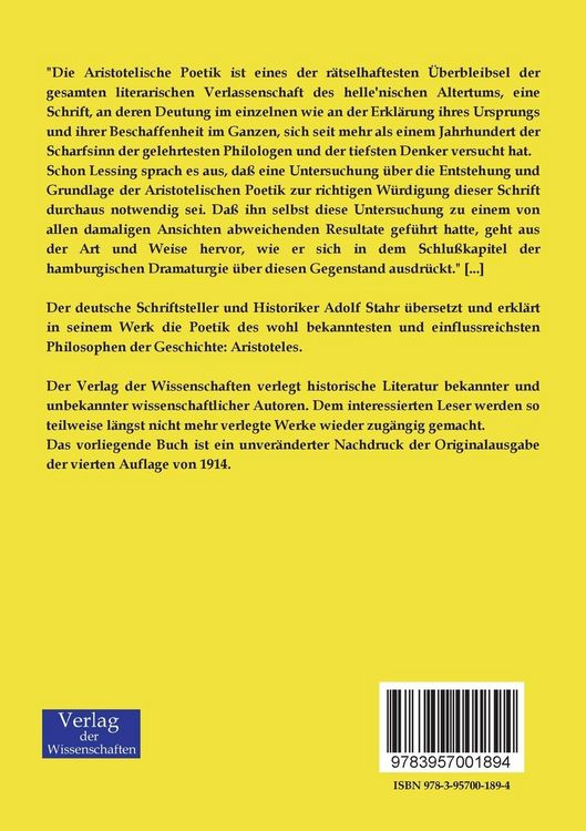 Produktbild: Aristoteles Poetik