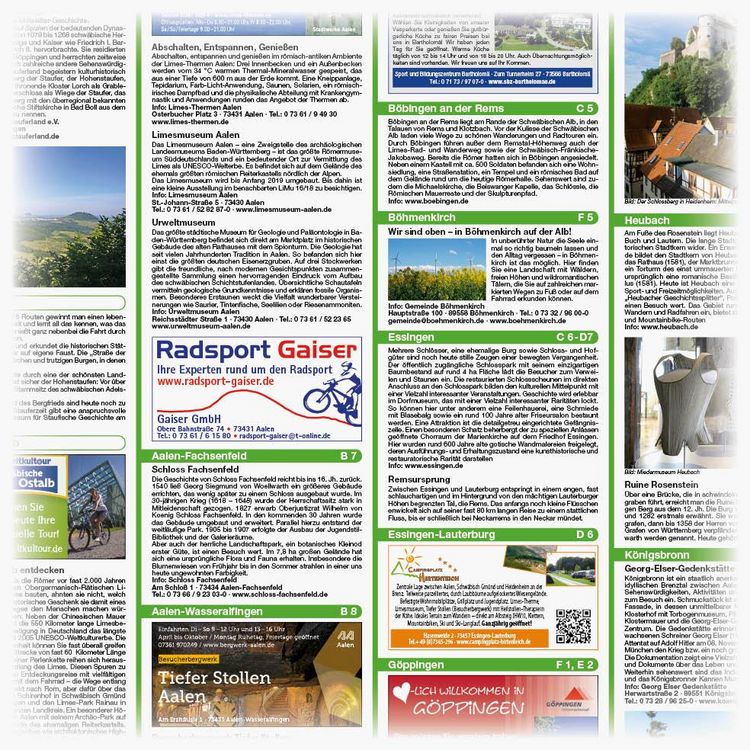 Produktbild: Publicpress Rad- und Wanderkarte Stauferland, Ostalb, Schw&auml;bisch Gm&uuml;nd &ndash; Aalen &ndash; G&ouml;ppingen 1:50.000